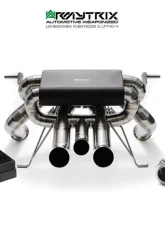ARMYTRIX Titanium Black Coated Valvetronic Exhaust System Titanium Quad Tips Lamborghini Aventador S LP740-4 2017-2021                                     - LBA40-C - Image 4