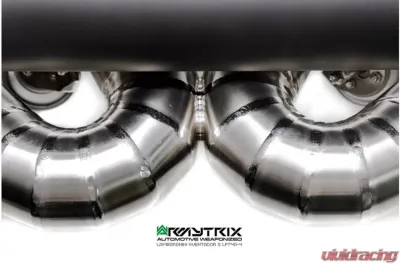 ARMYTRIX Titanium Black Coated Valvetronic Exhaust System Titanium Quad Tips Lamborghini Aventador S LP740-4 2017-2021 - LBA40-C