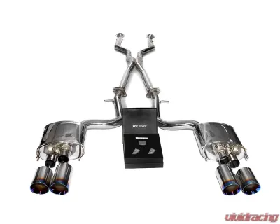 ARMYTRIX Valvetronic Header Back Exhaust System Lexus RC-F 5.0L V8 2015-2021 - LXRCF-QS3840B