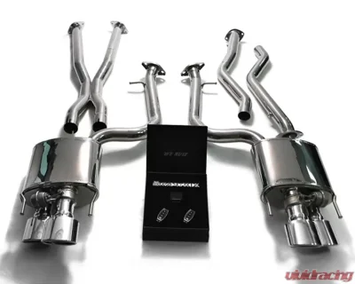 ARMYTRIX Valvetronic Header Back Exhaust System Lexus RC-F 5.0L V8 2015-2021 - LXRCF-QS3840M