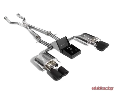 ARMYTRIX Valvetronic Header Back Exhaust System Lexus RC-F 5.0L V8 2015-2021 - LXRCF-QS3840M