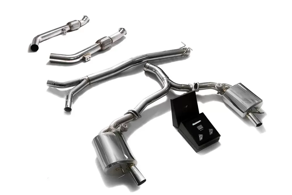 ARMYTRIX Stainless Steel Valvetronic Catback Exhaust System for OEM Diffuser Mercedes-Benz C400 | C450 | C43 AMG W205 2015-2021 - MBC45-C