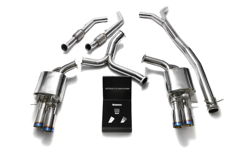 ARMYTRIX Valvetronic Exhaust System for BRABUS Diffuser Mercedes-Benz C400 | C450 | C43 AMG W205 2015-2021 - MBC4Q-QS11B