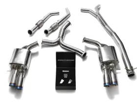 ARMYTRIX Valvetronic Exhaust System for BRABUS Diffuser Mercedes-Benz C400 | C450 | C43 AMG W205 2015-2021