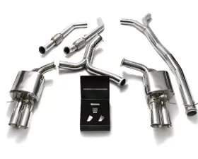 ARMYTRIX Valvetronic Exhaust System for BRABUS Diffuser Mercedes-Benz C400 | C450 | C43 AMG W205 2015-2021