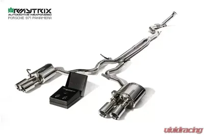 ARMYTRIX Valvetronic Exhaust System Porsche 971 Panamera 4 | 4 Sport Turismo Executive Edition 3.0L 2017+ - P71T1-QS38C