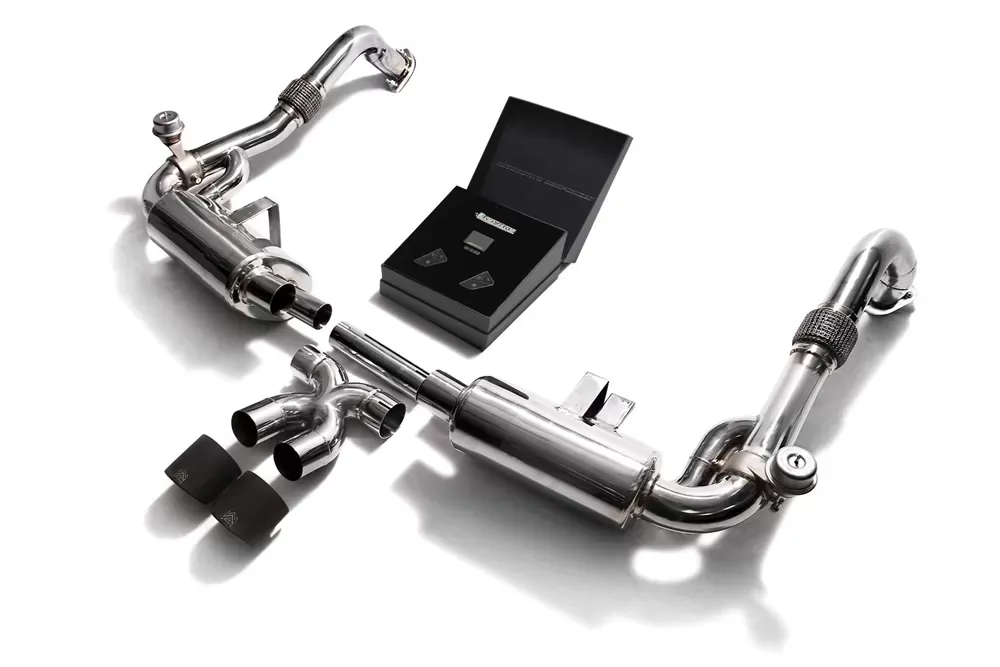 ARMYTRIX Valvetronic Exhaust System Porsche 718 Boxster | Cayman 2017-2022 - P82T1-DS24M