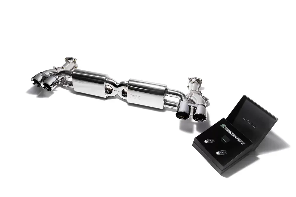 ARMYTRIX Valvetronic Exhaust System Porsche 991 Turbo | Turbo S 2014-2016 - P91TT-QS35C