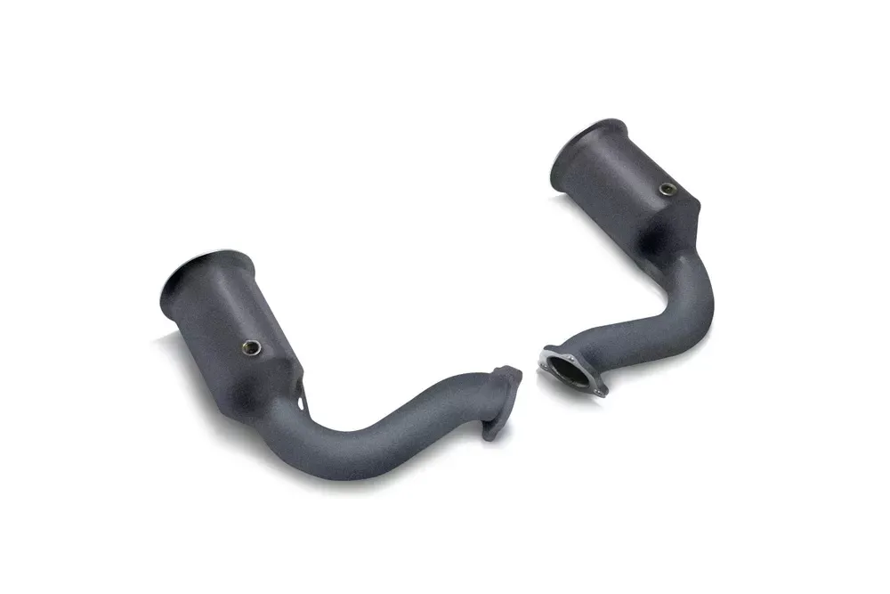 ARMYTRIX High-flow Ceramic Coated Performance Race Downpipe w/Cat-Simulator Porsche Cayenne S 2.9L V6 TT 2019-2020 - PE3T2-DDC