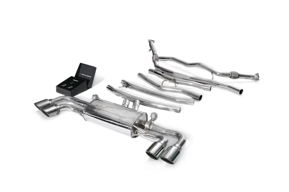 ARMYTRIX Valvetronic Exhaust System Porsche Cayenne S 2.9L V6 TT 2019-2020 - PE3T2-QS30C