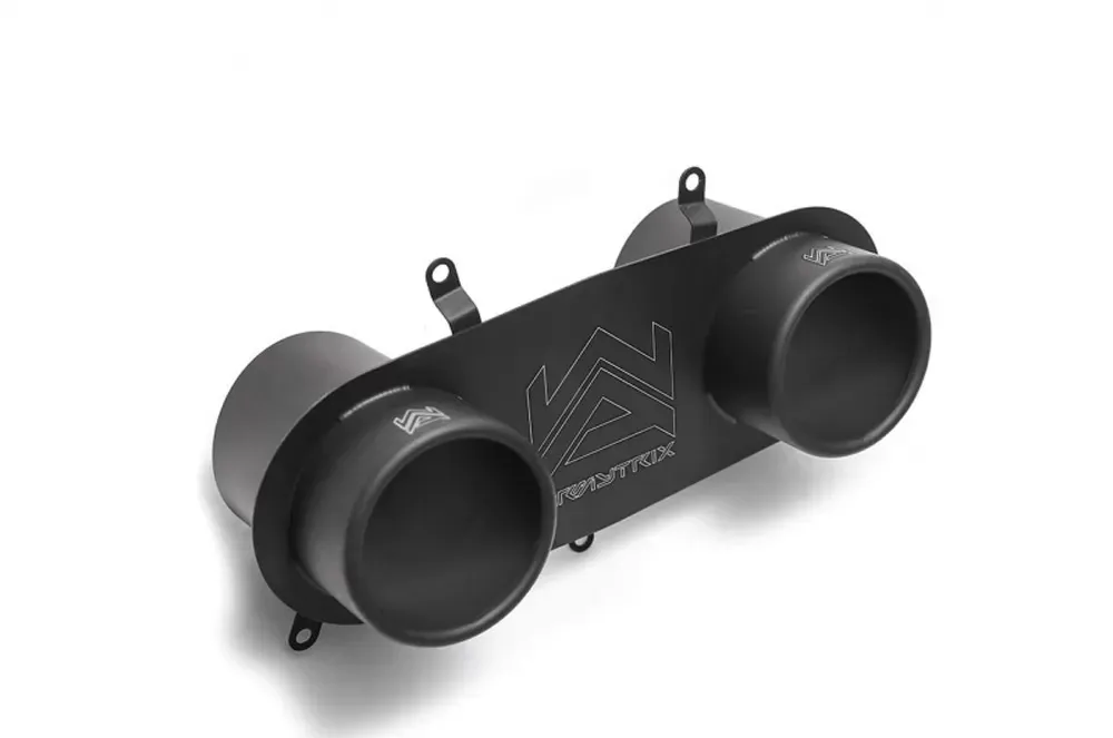 ARMYTRIX Titanium Series Twin Matte Black Tips Ferrari 458 Italia | Spider 4.5L V8 2010-2015 - T12-2M