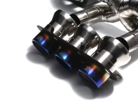 ARMYTRIX Titanium Series Triple Titanium Blue Tips Ferrari 458 Italia | Spider 4.5L V8 2010-2015