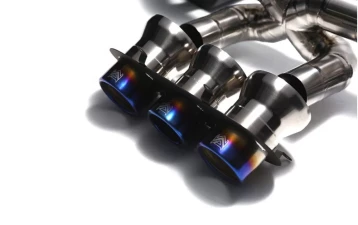ARMYTRIX Titanium Series Triple Titanium Blue Tips Ferrari 458 Italia | Spider 4.5L V8 2010-2015 - T12-3B - Image 3