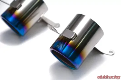 ARMYTRIX Twin Titanium Blue Tips Ferrari 488 GTB | Spider 2016-2020 - DT22B