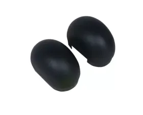 Westin Automotive Oval 4 in Tube Step End Cap Kit Black