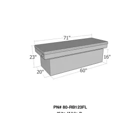Westin Automotive Brute Pro-Series Tool Box Aluminum Full Lid Full Size XOver Xtra Deep