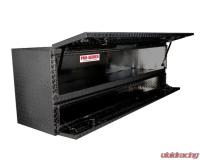 Westin Automotive Brute Pro-Series Tool Box Aluminum High Cap 72in Stake Bed Contractor TopSider with Bottom Drawers - 80-TB400-72-BD