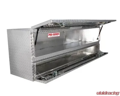 Westin Automotive Brute Pro-Series Tool Box Aluminum High Cap 72in Stake Bed Contractor TopSider with Doors - 80-TB400-72