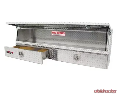 Westin Automotive Brute Pro-Series Tool Box Aluminum Contractor TopSider 60in with Drawers and Doors - 80-TBS200-60-BD