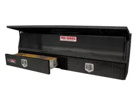 Westin Automotive Brute Pro-Series Tool Box Aluminum Contractor TopSider 96in with Drawers and Doors