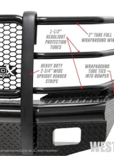 Westin HDX Bandit Front Bumper Ford Front                                     - 58-31105 - Image 7