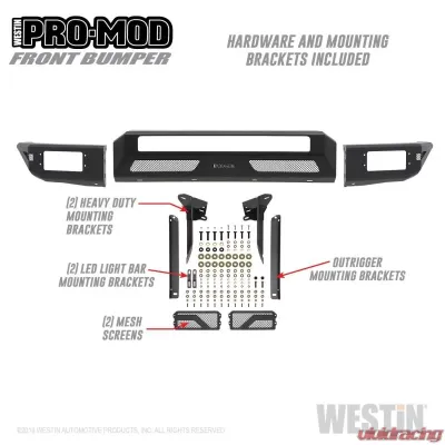Westin Pro-Mod Front Bumper Toyota Tundra Front 2014-2021 - 58-41035
