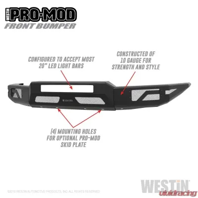 Westin Pro-Mod Front Bumper Chevrolet Colorado Front 2015-2020 - 58-41055