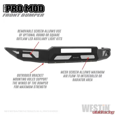 Westin Pro-Mod Front Bumper Chevrolet Colorado Front 2015-2020 - 58-41055