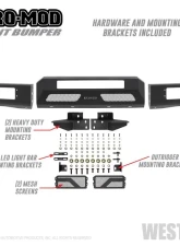 Westin Pro-Mod Front Bumper Chevrolet Colorado Front 2015-2020                                     - 58-41055 - Image 6