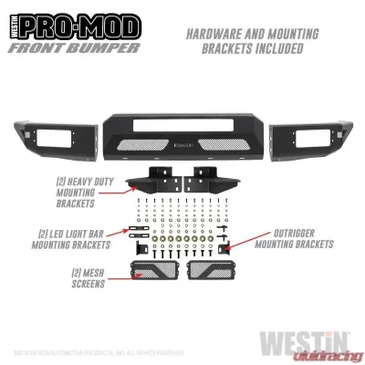 Westin Pro-Mod Front Bumper Chevrolet Colorado Front 2015-2020 - 58-41055
