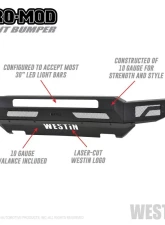Westin Pro-Mod Front Bumper Ford Front                                     - 58-41145 - Image 7