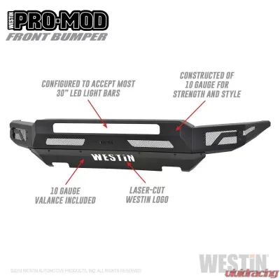 Westin Pro-Mod Front Bumper Ford Front - 58-41145