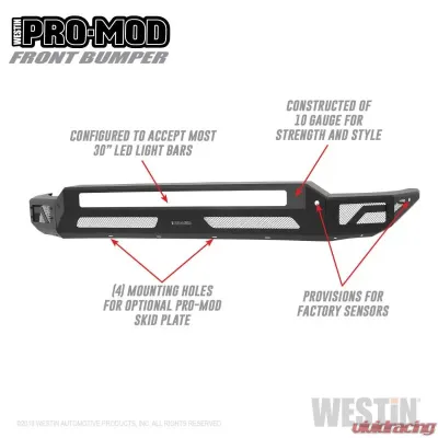 Westin Pro-Mod Front Bumper GMC Sierra Front 2022 - 58-41225