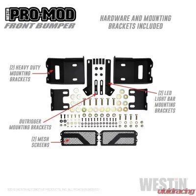 Westin Pro-Mod Front Bumper GMC Sierra Front 2022 - 58-41225