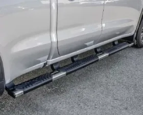 Westin Automotive Stainless R5 M-Series Wheel-to-Wheel Nerf Step Bars for 2019-2022 Chevrolet Silverado/Sierra 1500 Crew Cab