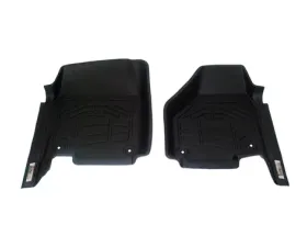 Westin Black Front Wade Sure Fit Floor Liners Ford Super Duty w/ DS Foot Pad Reg/Super/Crew Cab  2012-2016