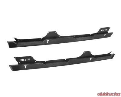 Westin Automotive Snyper Rock Slider Steps for Jeep Wrangler 2007-2018, Black Steel - 42-7005