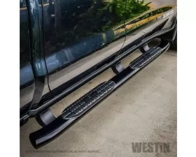 Westin Black PRO TRAXX 5 Oval Nerf Step Bars Chevrolet Silverado | GMC Sierra 1500 Dbl Cab 2019-2020