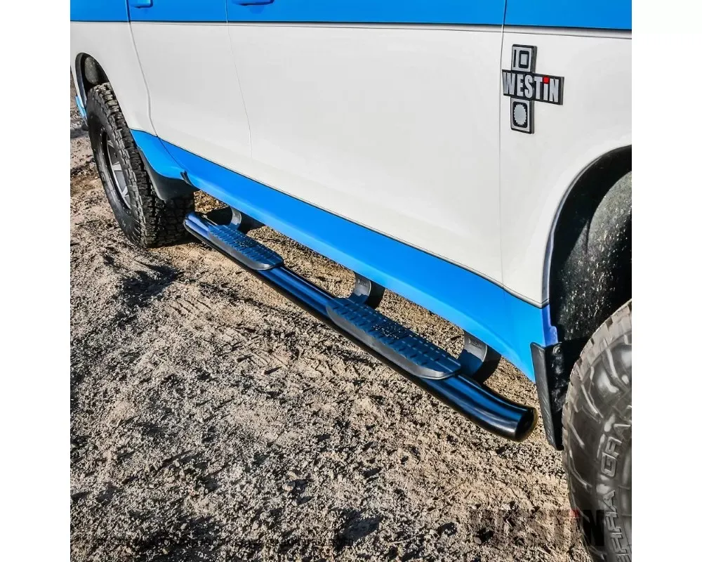 Westin Black PRO TRAXX 5 Oval Nerf Step Bars Chevrolet Silverado | GMC Sierra 1500 Crew Cab Non LD 2019 - 21-54135