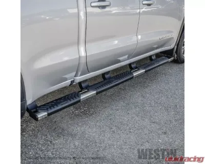 Westin Automotive Stainless R5 M-Series Wheel-to-Wheel Nerf Step Bars for 2019-2022 Chevrolet Silverado/Sierra 1500 Crew Cab 5.5ft - 28-534680