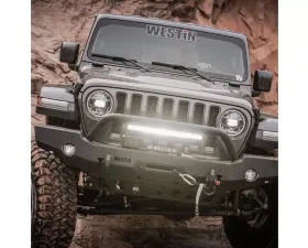 Westin WJ2 Full Width Front Bumper w/ Bull Bar Jeep Wrangler JL 2018-2019