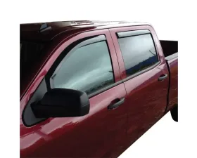 Westin Smoke 4pc Wade In-Channel Wind Deflector Chevrolet Silverado 1500 Crew Cab 2014-2018
