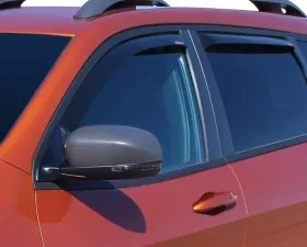 Westin Smoke 4pc Wade In-Channel Wind Deflector Jeep Cherokee 2014-2021