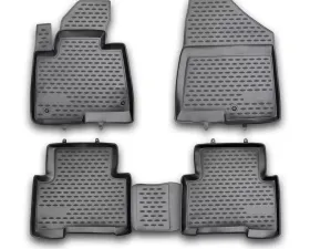Westin Black Front & 2nd Row Profile Floor Liners Hyundai Santa Fe Sport 5-Passenger 2013-2017