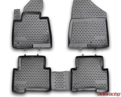 Westin Black Front & 2nd Row Profile Floor Liners Hyundai Santa Fe Sport 5-Passenger 2013-2017 - 74-17-41047