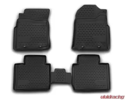 Westin Black Front & 2nd Row Profile Floor Liners Toyota Tacoma Dbl Cab 2012-2016 - 74-41-41030