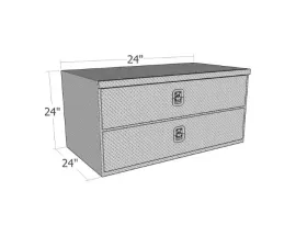 Westin Brute HD Under Body Tool Box w/ Top & Bottom Drawers- 24x24x24