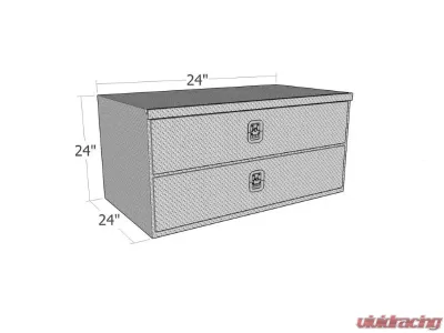Westin Brute HD Under Body Tool Box w/ Top & Bottom Drawers- 24x24x24 - 80-HDD24