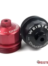 Weistec M113|M113K Red Billet Oil Filter Cap Mercedes-Benz                                     - 01-113-02065-9 - Image 2