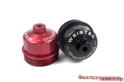 Weistec M113|M113K Red Billet Oil Filter Cap Mercedes-Benz - 01-113-02065-9